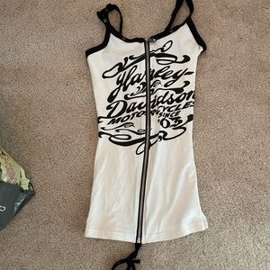 White Harley Davidson Tank Top